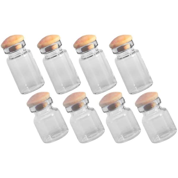 Flaskelegetøj til dekoration 8 stk. miniatureglasflasker med propper