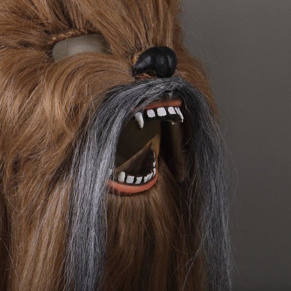 Sw Tillbehör Chewbacca Mask Rörlig Käke Cosplay Chewie Masker Fu Brown