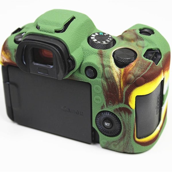 Gäller Canon Full Frame Micro Single Camera Eos R6 Kameraväska Cover R6 Cover R6 Mjukt gummiskal Green