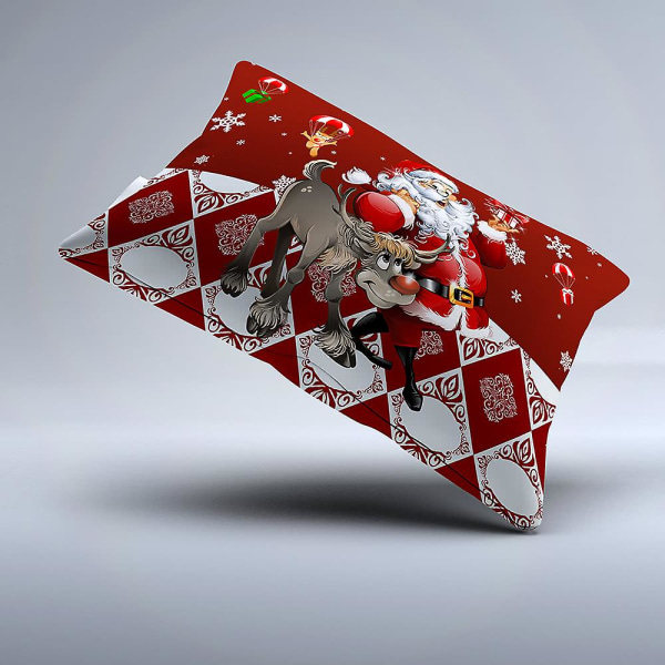 Jul Sängkläder med Jultomte, Enkel