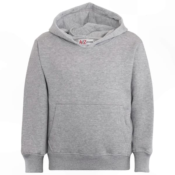 Ensfarget unisex hettegenser med joggebukse Grey 3-4 Years