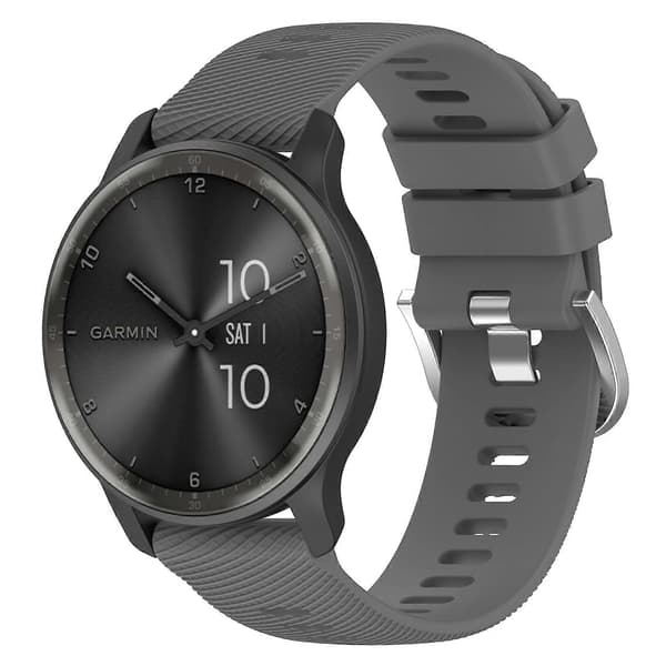 Silikoninen kellonranneke Garmin Venuun Dark Grey