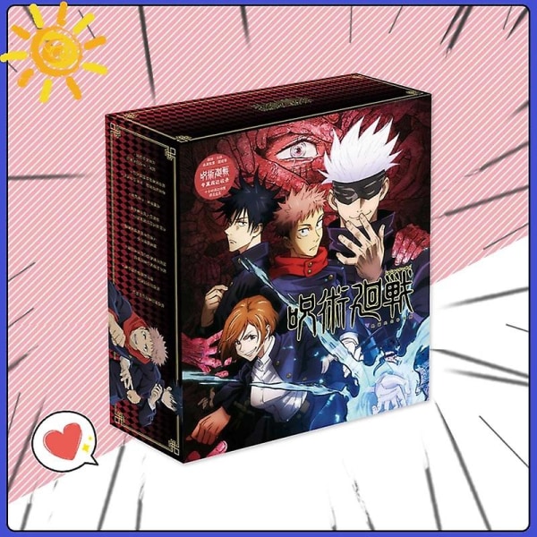 Anime Jujutsu Kaisen Lucky Gift Bag Collection Leksak med vykort