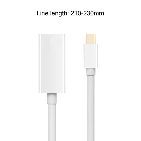 Kannettava Audio Multimedia Mini DisplayPortit Mini Dp HDMI-yhteensopivaan Adapteri Lyhyt Kaapeli Johto Macbook Prolle Imac Airille