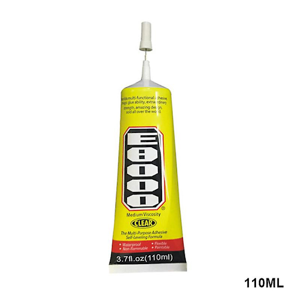 E8000 Klar Lim Tätningsmedel för DIY Telefonkant Diamant Kläder 110ml