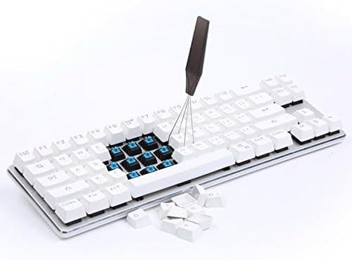 [LCS] Keycap Puller Sort Rustfrit Stål Tang Kompatibel med Tastaturfjernelse Ekspert Kompatibel med