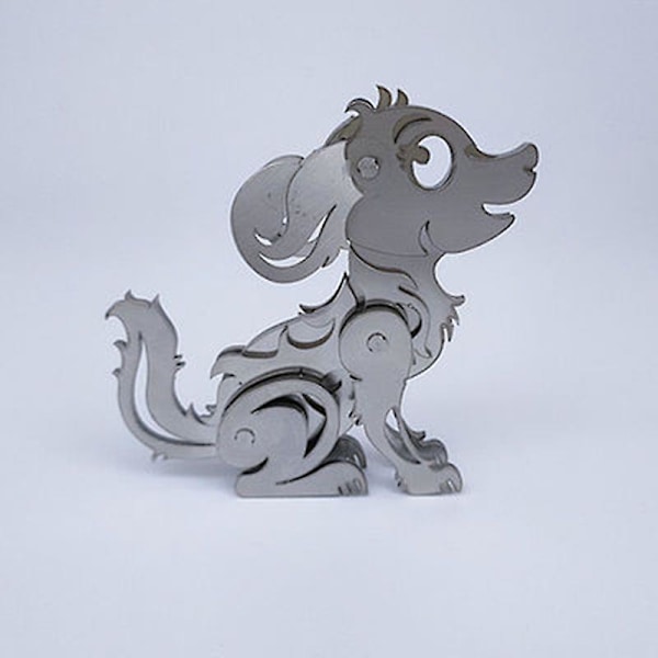 3D Metallpussel DIY Modellbyggsats Monteringsbara Rostfria Stål Ornament För Barn Vuxna P