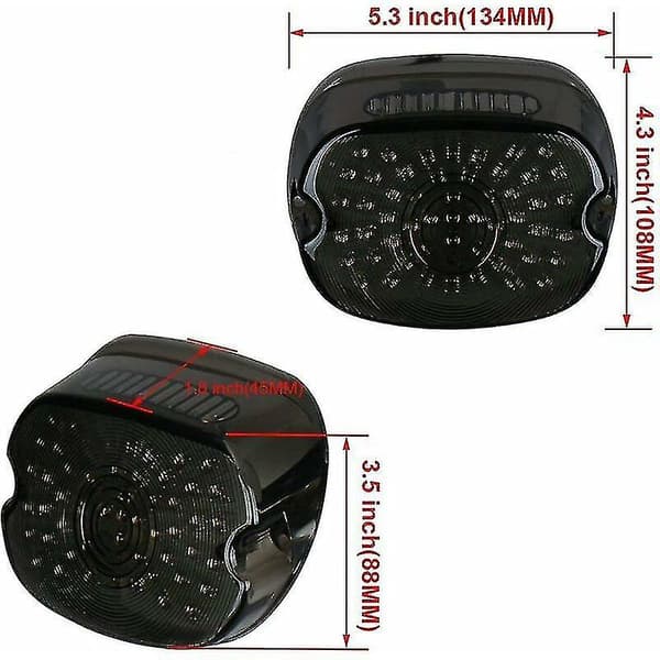 [LCS] LED-motorcykel eftermonterad speciell bakre multifunktions-LED-baklykta med blinkers för Harley-Davidson