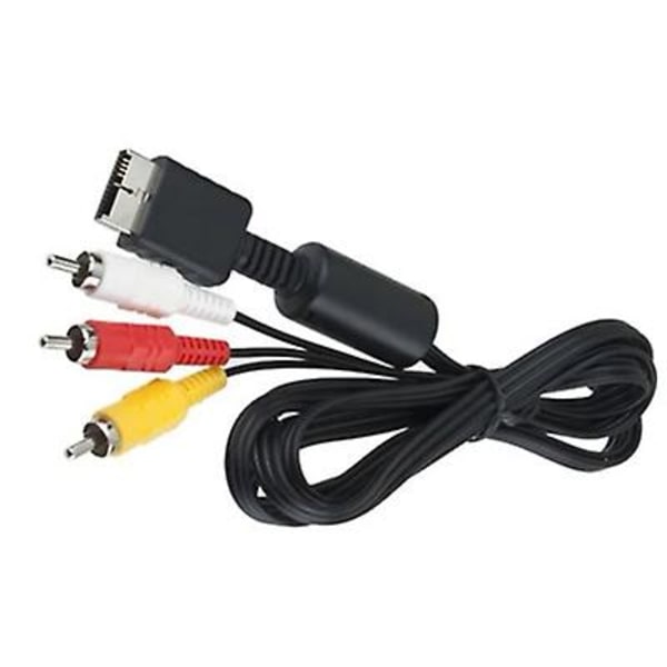 Audio Video AV -kaapeli RCA Playstation Ps1, Ps2 ja Ps3 -pelikonsoleille