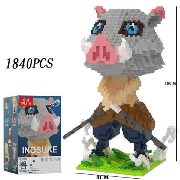 Mini bygge sæt Demon Slayer Inosuke 1840 stk 18cm