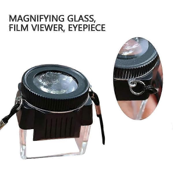Pro Loupe 10X for Film eller View Kamera Sølv/Grå m/Rem