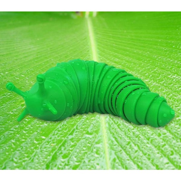 Artikulert Stretch Slug Fidget Leke, Sensoriske Leker green