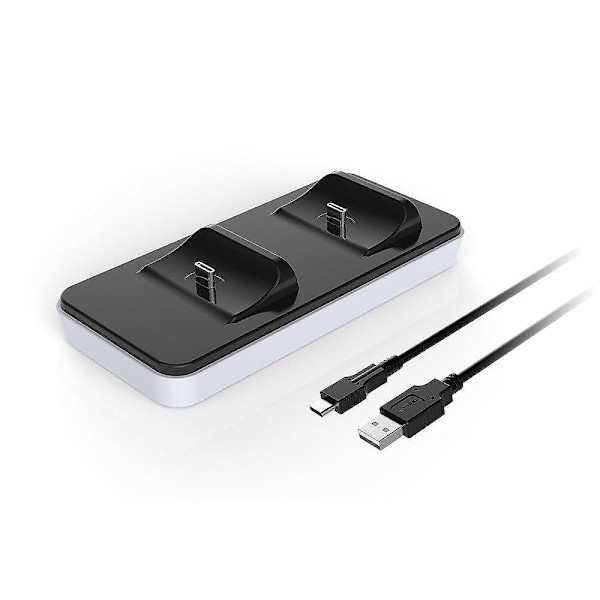 Ps5 abs laddningsstation för handkontroll typ-c laddare ställ med usb-kabel Kompatibel med play station5 gamepad tillbehör