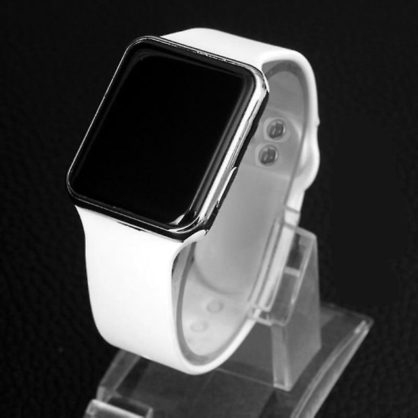 Led Electronic Digital Display Watch(Vit Silver)