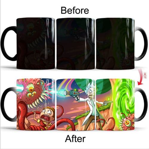 [LCS] Magisk Mugg Personlig Termisk Kaffemugg, Rick and Mort
