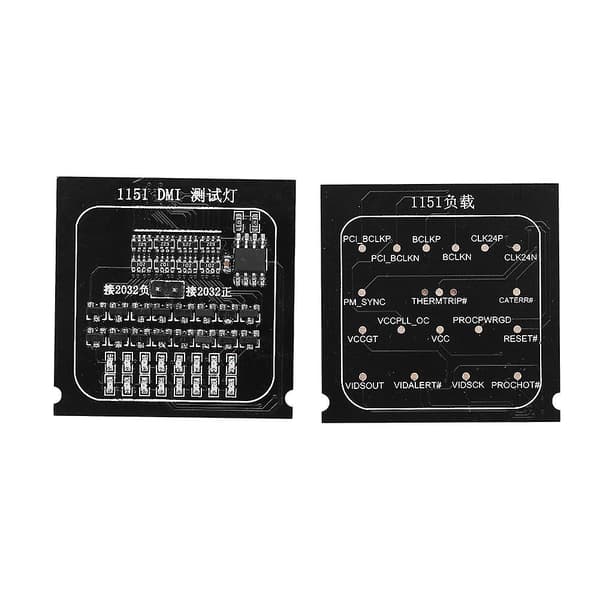 2-i-1 ladekort 1151 testkort LED-indikator CPU-sokkel hovedkorttester for Intel