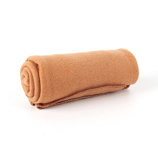Hvalpe Tæpper Fleece Kæledyrstæppe Kompatibelt med Hunde Hvalpe Katte Kæledyr Caramel