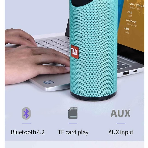Bluetooth högtalare Bärbar Bärbar Bluetooth -högtalare Trådlös Minikolumn Högt Blue