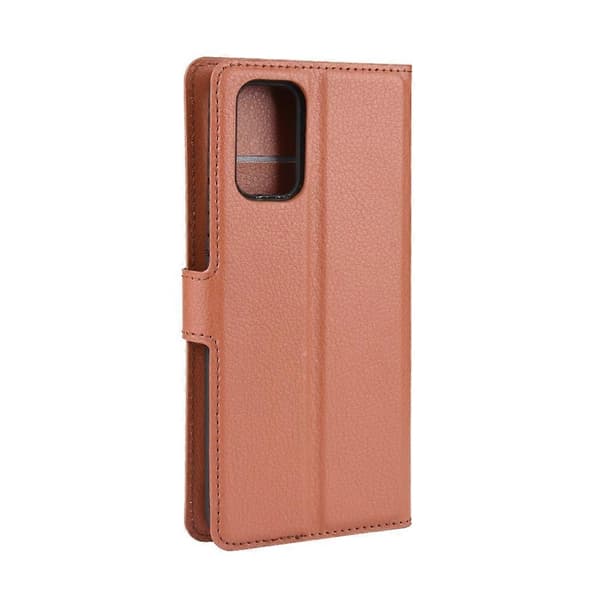 [LCS] Magnetisk lær Litchi Skin-deksel til Samsung Galaxy S20 FE 4G FE 5G S20 Lite S20 FE 2022 - Svart Multicolor Brown