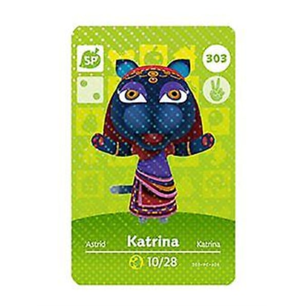 NFC Spelkort för Animal Crossing, Kompatibelt med Wii U - 303 Katrina
