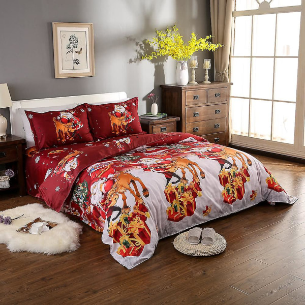 King Size Jul Sovrum Dekoration Sängkläder