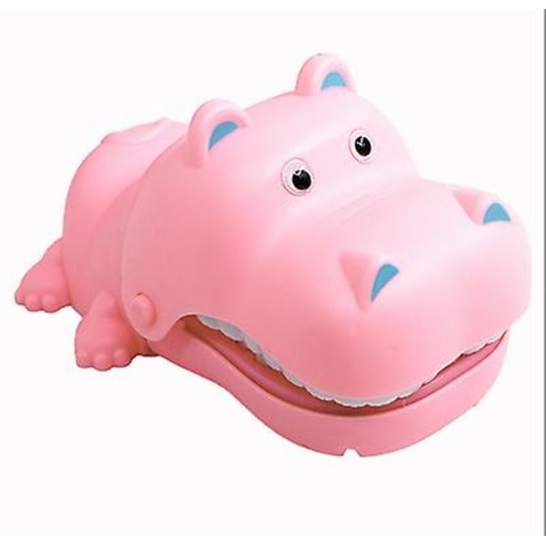 Hånd-bite flodhest foreldre-barn interaksjon elektrisk bite flodhest tee pink