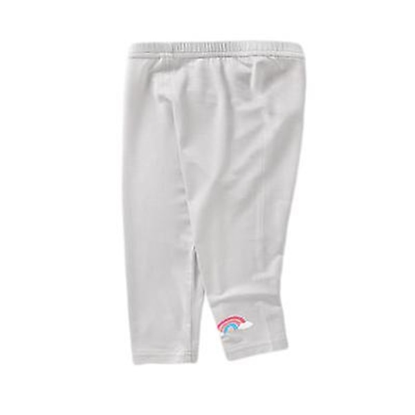 Baby Seven-point Leggings Jenter Jenter Baby Fritid light gray 73cm