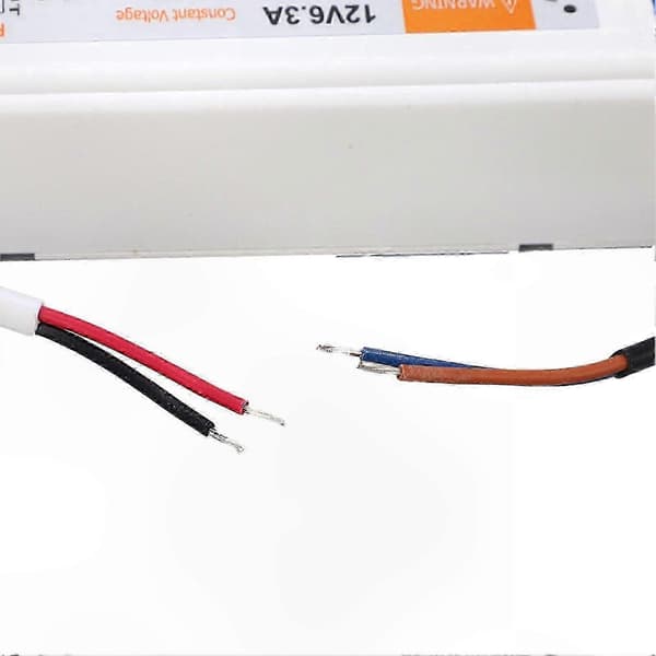 72W 12V DC 6.3A LED Driver Strømforsyningstransformer, AC 90-240V til LED-strips, pærer, industriel udendørsbelysning, computerprojekter