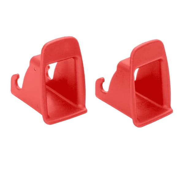 2 st bilbarnstol Isofix-guider Spår Sätestillbehör Premium Universal Passform Red