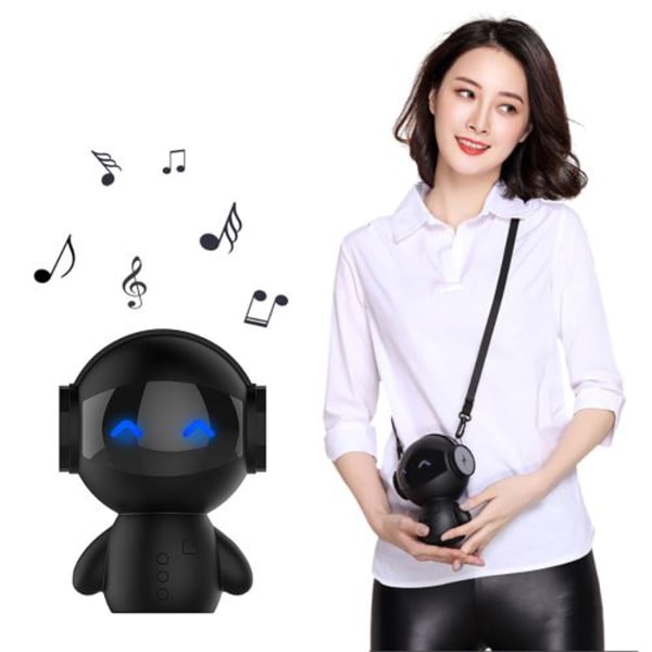 Mini Robot Soundbox Bluetooth Høyttaler Streamium Senter AUX TF