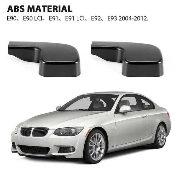 [LCS]2X Vindusviskerarmdeksler for 3 E90 E91 E92 61617138990 black