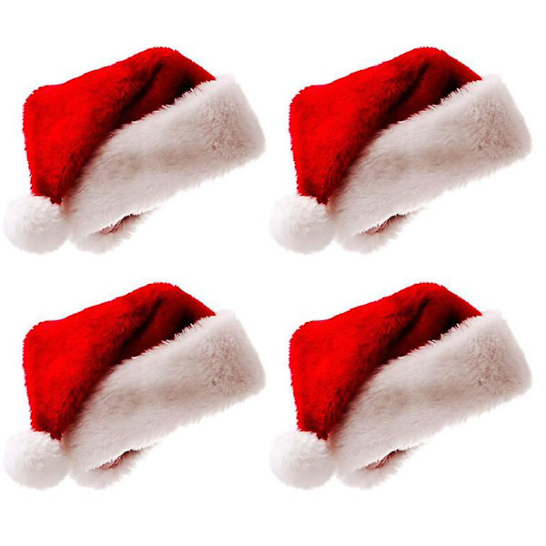 Julhatt Vuxna Tomtehatt Julhelg Hatt 4-pack
