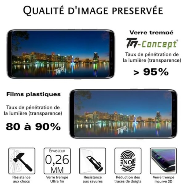 Böjt 3D Härdat Glas - Oneplus 7 Pro - Svart