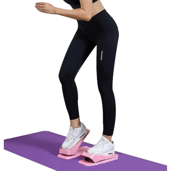 Minitrappstegsmaskin för träning, vridsteg för träning (rosa)