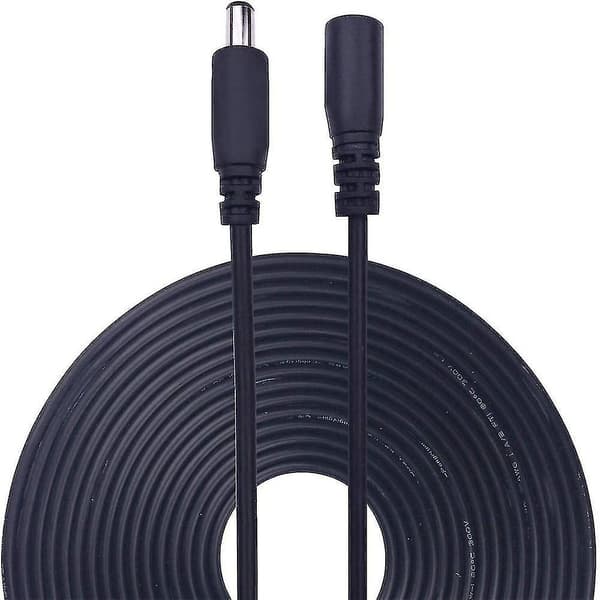 [LCS]DC 12V strømadapter skjøteledning 10M Black