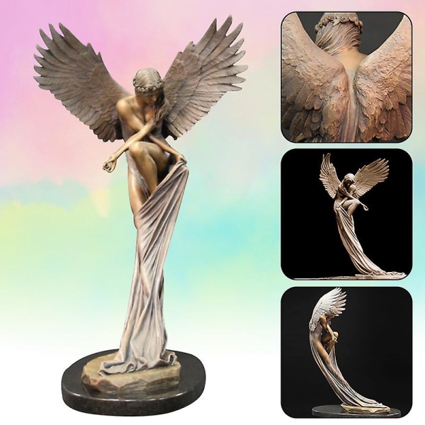 Redemption Angel Kreativ Skulptur Trädgårdsdekoration Utomhus Hem Ängelfigurer