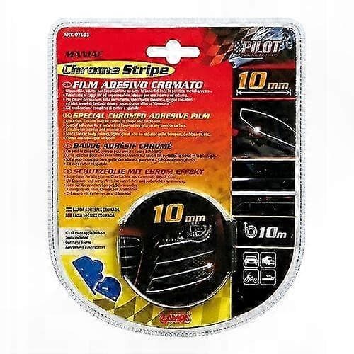 Krominen viritysteippi 10mm x 10m S-Line hopeanvärinen