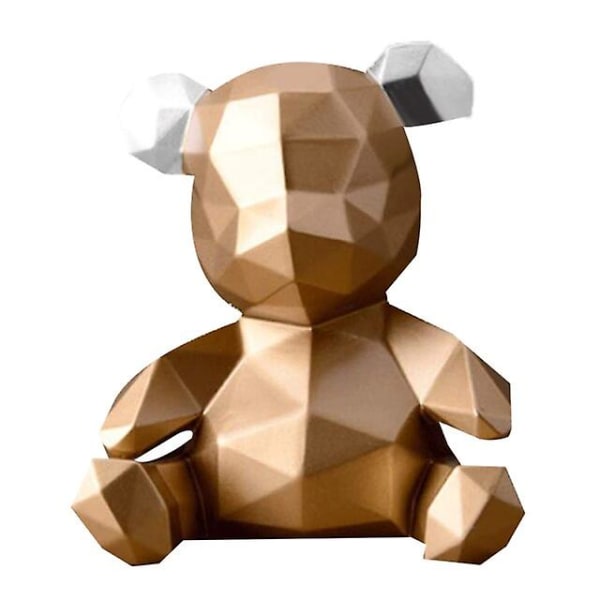 Spargris Björn Staty Pengabox Gåva Bröllop Förvaring Barn Pengar Mynt Gold