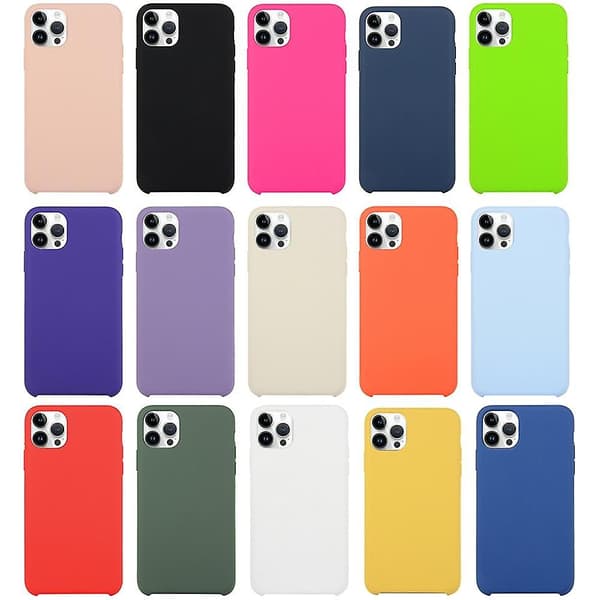 Silikonikuori iPhone 15 Plus -puhelimelle Black