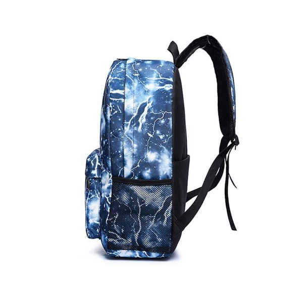 Boys Fortnite Canvas Backpack Skolväska Student Kids New Term Bag C
