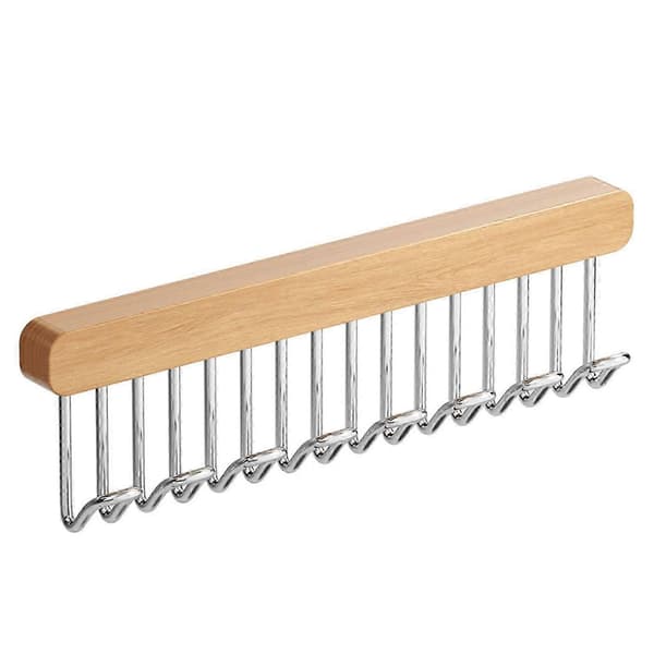 Solid trekleshenger med flere kroker for singleter og stroppetopper – Skaporganisering 8 hooks left pull