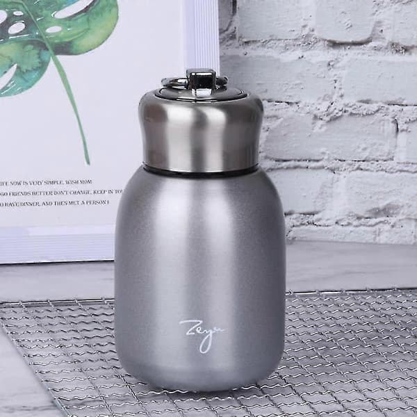 [LCS] Mini kaffetermos bærbar reisevannflaske isolert termoflaske Silver(300ml) 300ML