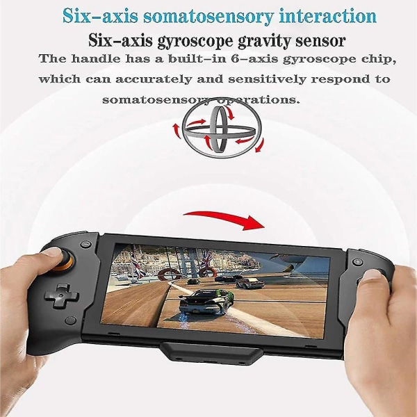 Til Nintendo Switch Gamepad Controller Håndholdt Grip Dobbelt Moto