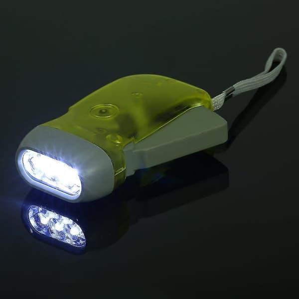 [LCS]LED Dynamo Wind Up Lommelygte Håndpresse Håndsving Nr