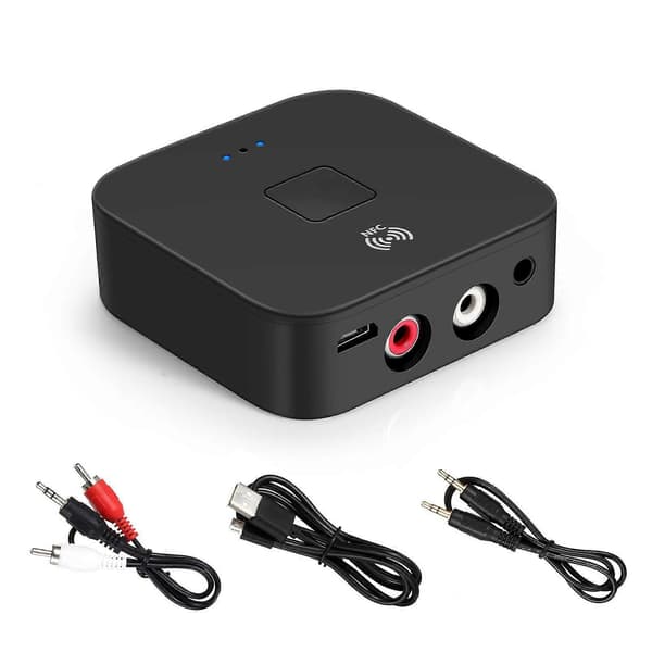 [LCS]BLS-B11 NFC Bluetooth-mottaker 5.0 3,5 mm Jack Aux Stereo Trådløs Adapter Musikkstøtte LL for Bil -HK806