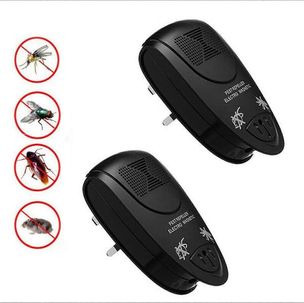 2-pack ultraljudsfladdermusavvisare – bli av med fladdermöss på 72 timmar White