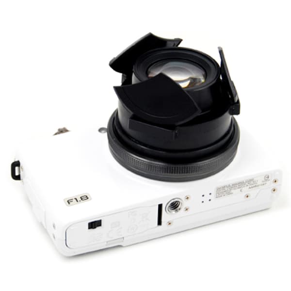 [LCS] Sort automatisk objektivdæksel kompatibelt med Olympus XZ-1 XZ-2 kameraudstyr
