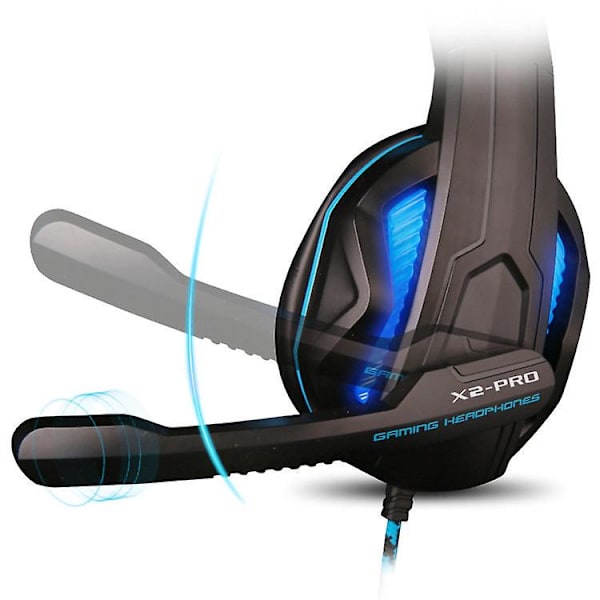 Stereo Gaming Headset med Justerbar Mikrofon och Hög Ljudkvalitet