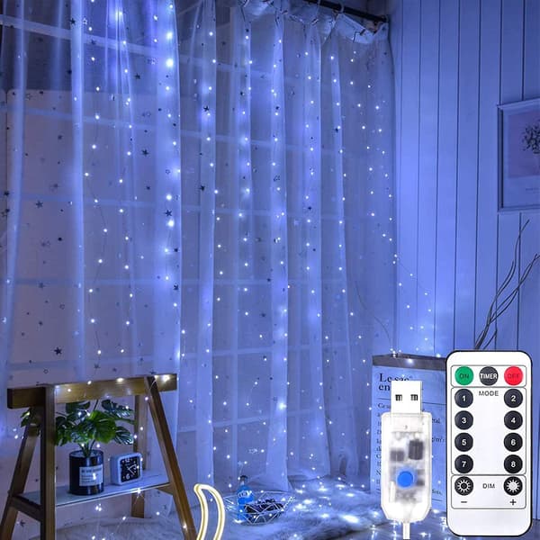 [LCS] Vindusgardin Fairy String Lights 300 LED USB-drevet