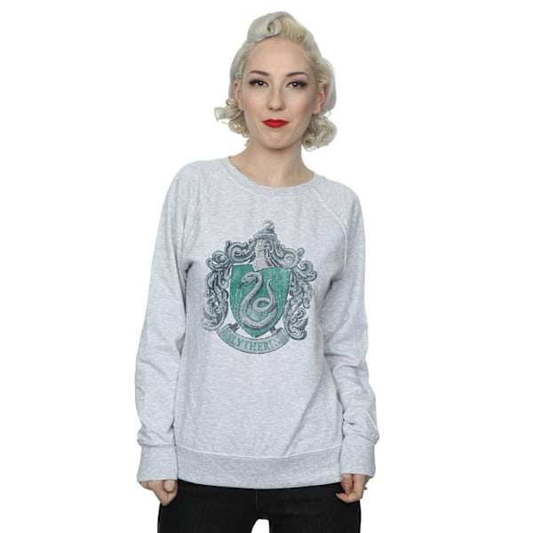 Harry Potter Dame Slytherin Bomullsgenser M Melert Grå Melert Grå M Heather Grey